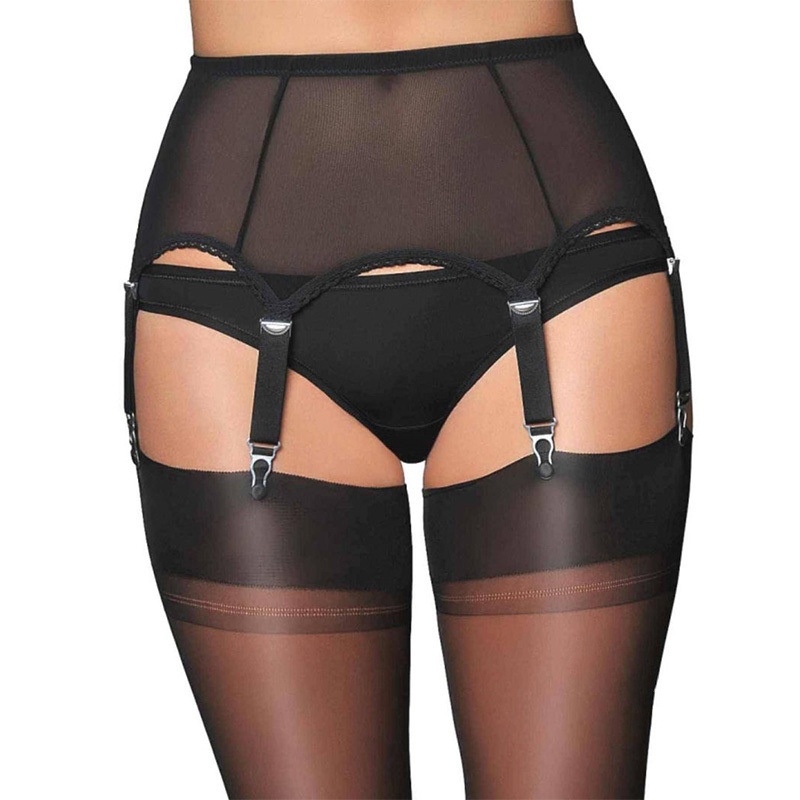 Black garter belt