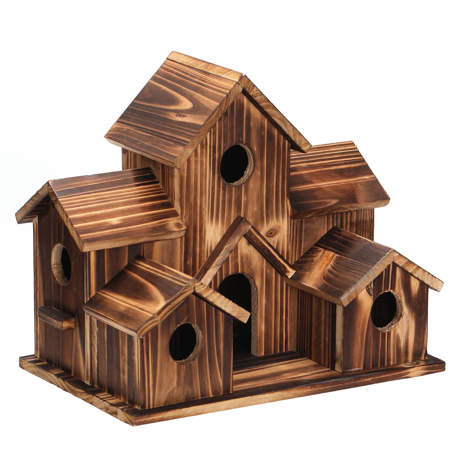 Wooden bird house ornament