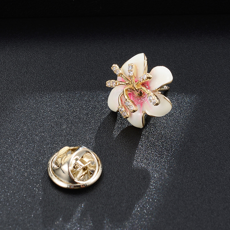 Copper Mosaic Flower Brooch, picture 4 of 4
