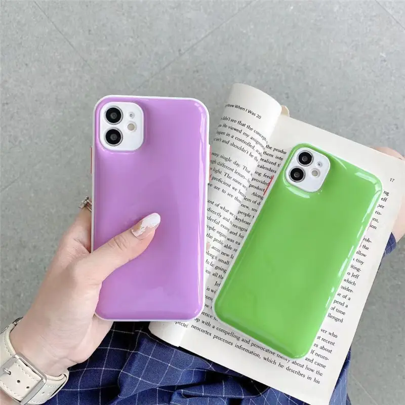 Jelly Color Pinch Fine Hole Phone Case