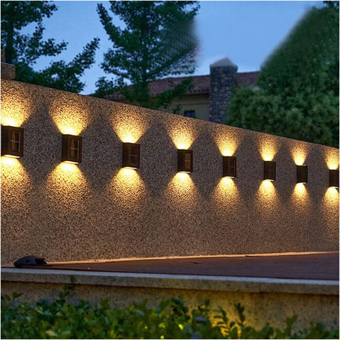 8Pack Super Bright Solar Powered Door Fence Wall Lights LED Outdoor Garden Lamp — image 9