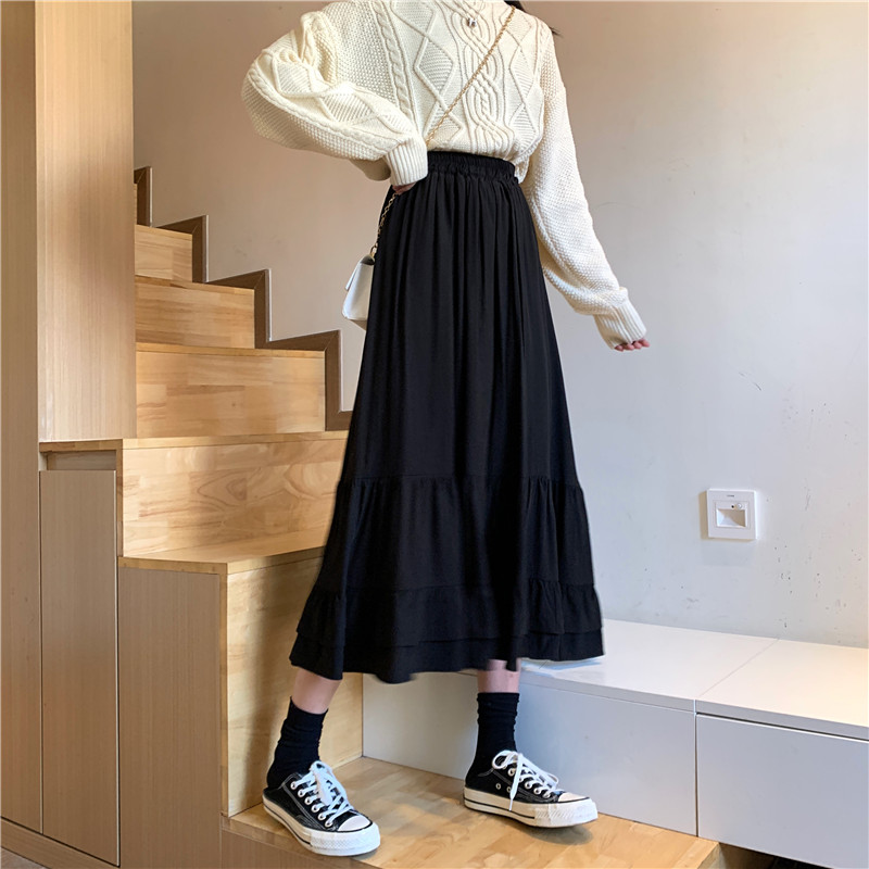 Mid-length SkirtSpring Style Small Girl