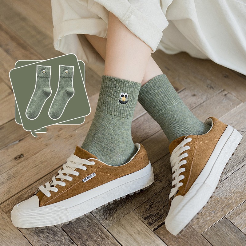 Funny Cartoon Embroidery Socks Male Japanese Style — image 1