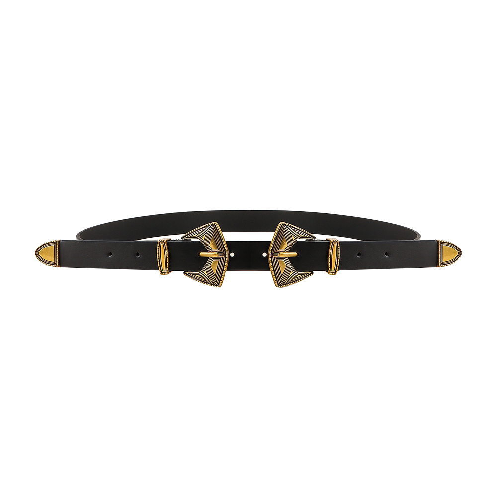 Black and gold belt