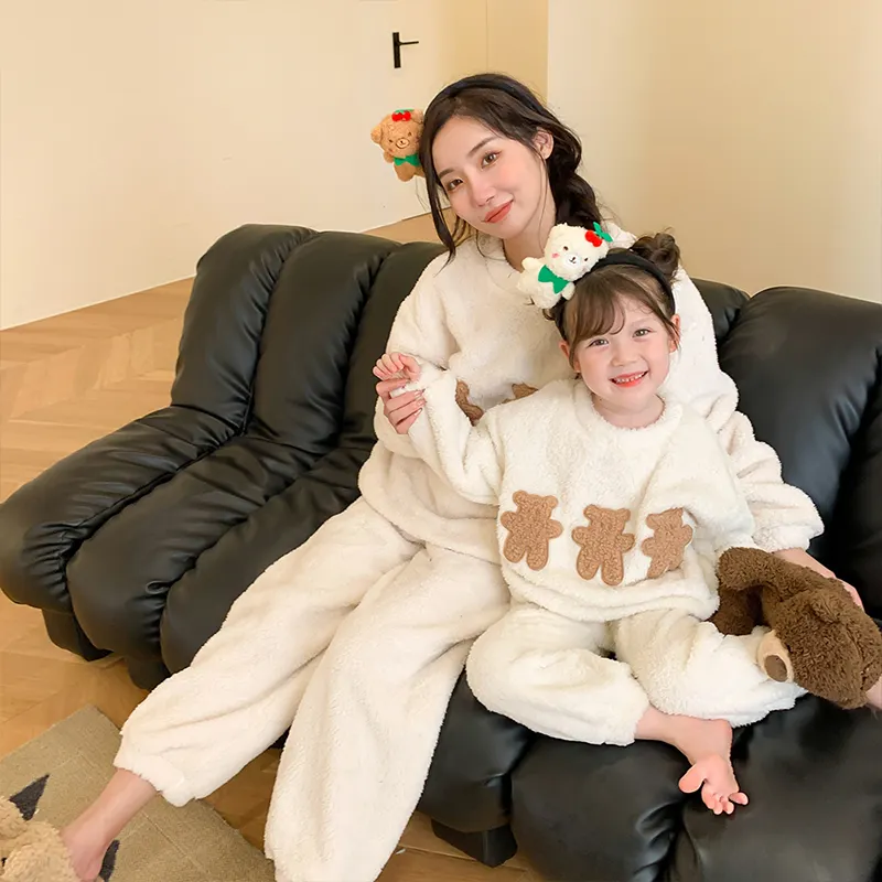 Parent-child Clothing Winter Coral Velvet Home Wear