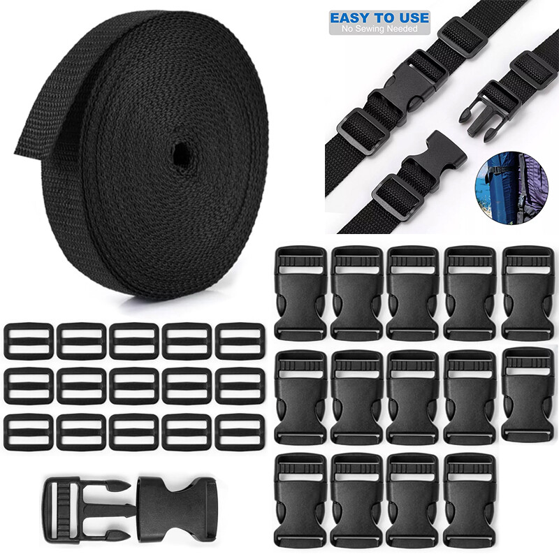 10M Heavy Duty Nylon Webbing Strap Tape-25Mm Wide Backpack Strapping Chest 8