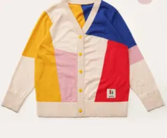 Children''s Sweater Knitted Cardigan Spring And Autumn Spring Clothing Pure Cotton Coat - Yellow - View 1