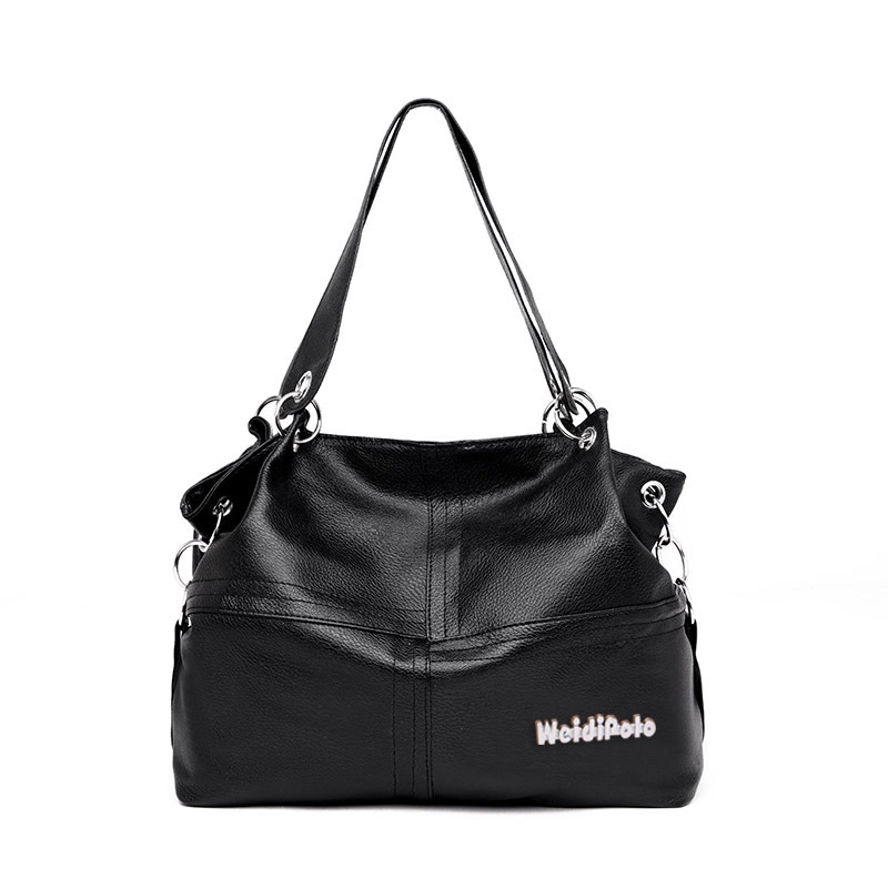 Women's Portable Fashion Stitching Messenger Shoulder Bag