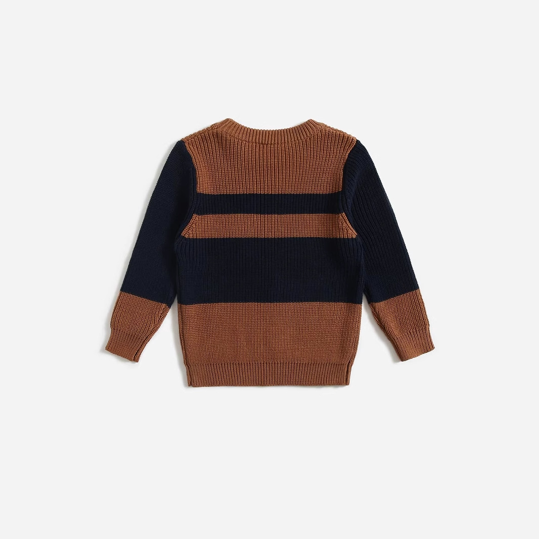 Boys' Chunky Knit Sweater - Soft & Warm Cable Knit Pullover For Toddler & Kids - Comfortable Winter Wear For Boys