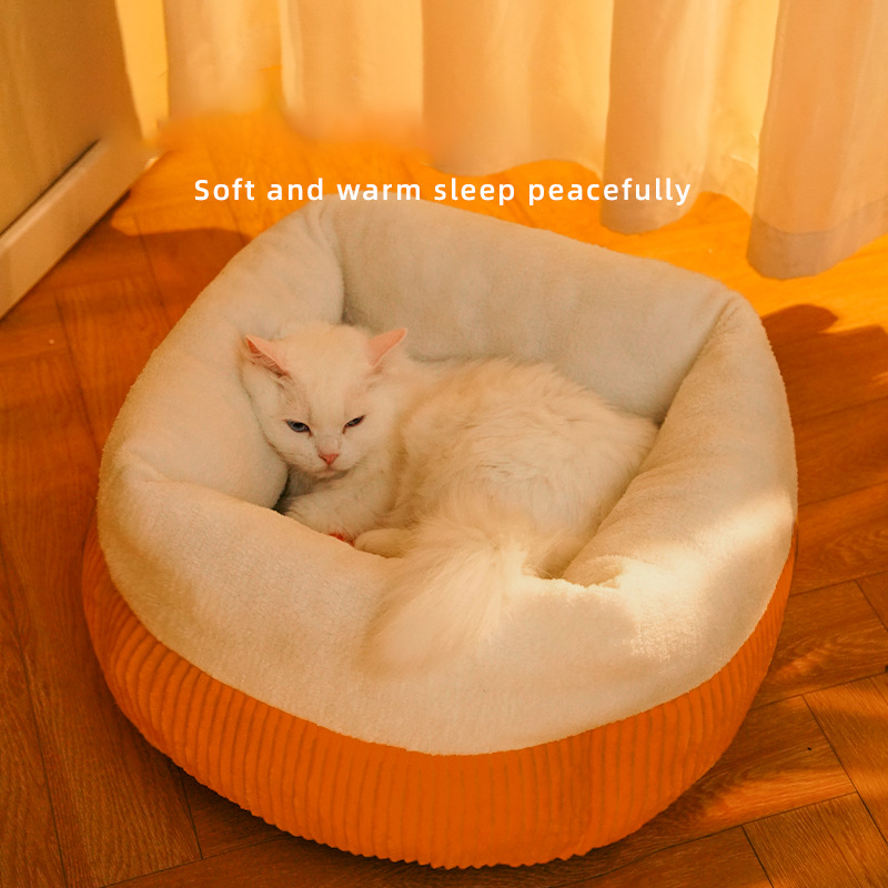 Title 2, Durable Washable Cat Sofa Bed Cozy Circular Ken...