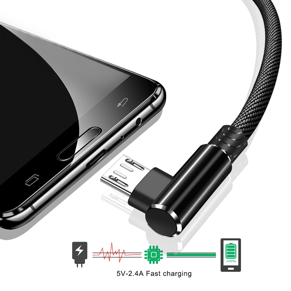 Cotton Woven Mobile Phone Data Cable