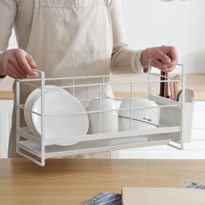 Title 4, Drain Dish Rack Kitchen Household Dishes And Ta...