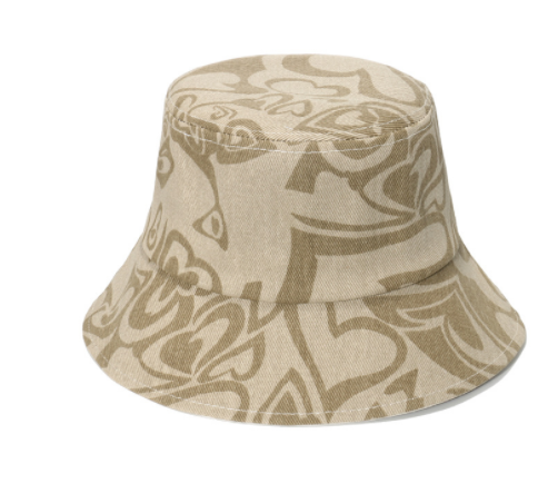 Spring And Summer Geometric Lattice Flowers Sun Female Fisherman Hat — foto 15