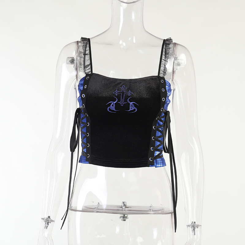 Title 6, Stitching Lace Embroidered Lace Camisole