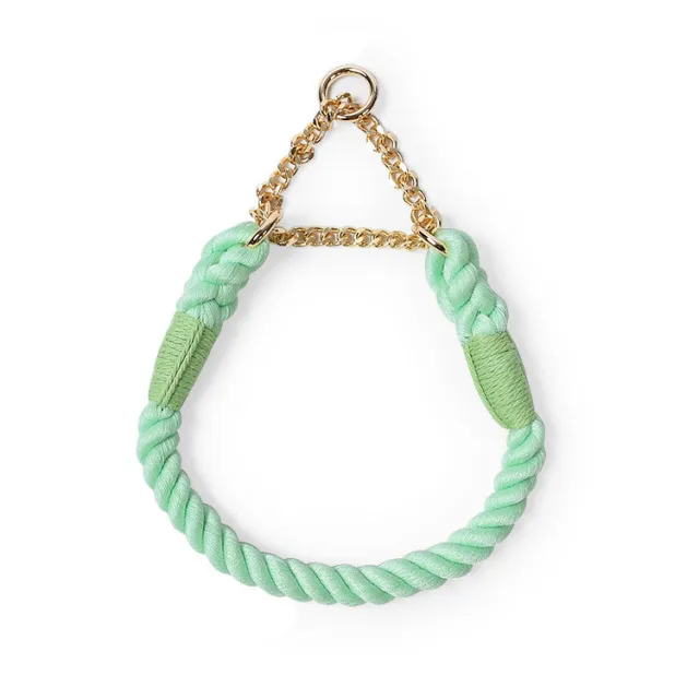 Braided Rope Dog Pet Explosion proof Collar Green - Shop at LoveMi