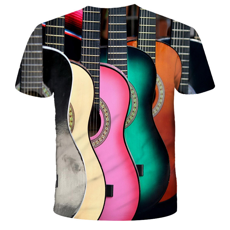 Title 3, Mode Musik Gitarre 3D Digitaldruck Sport Freize...