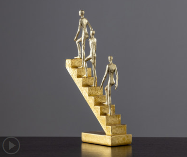 Creative Thinker Statue Resin Doll Retro Character Sculpture Office Home Desktop