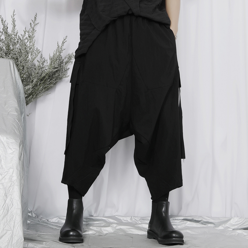 Title 1, Mens Japanese Loose Fitting Wide Leg Casual Pa...