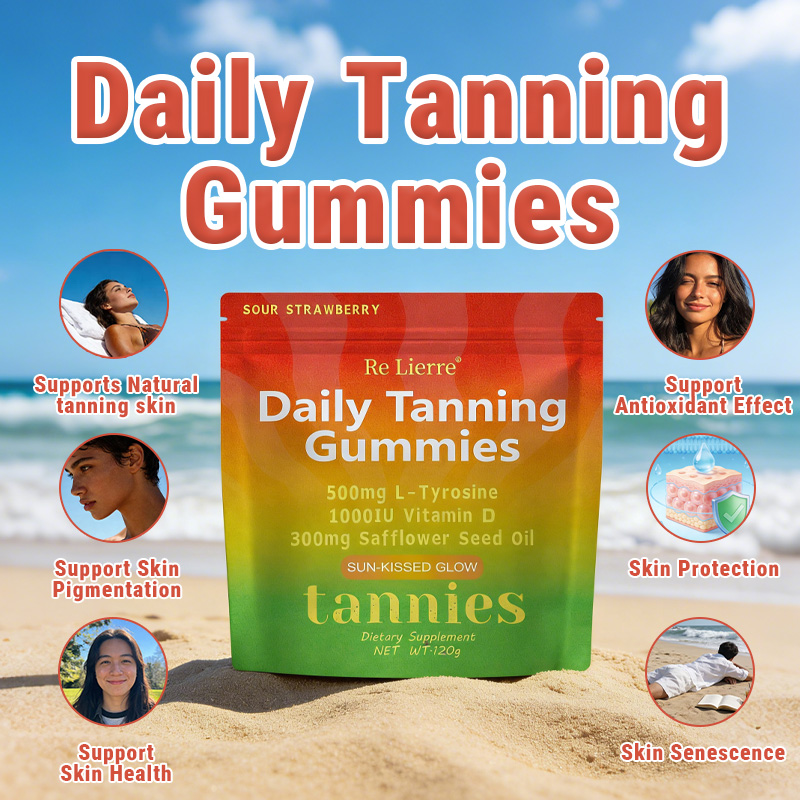 Daily Tanning Gummy Gummies-Strawberry Flavor