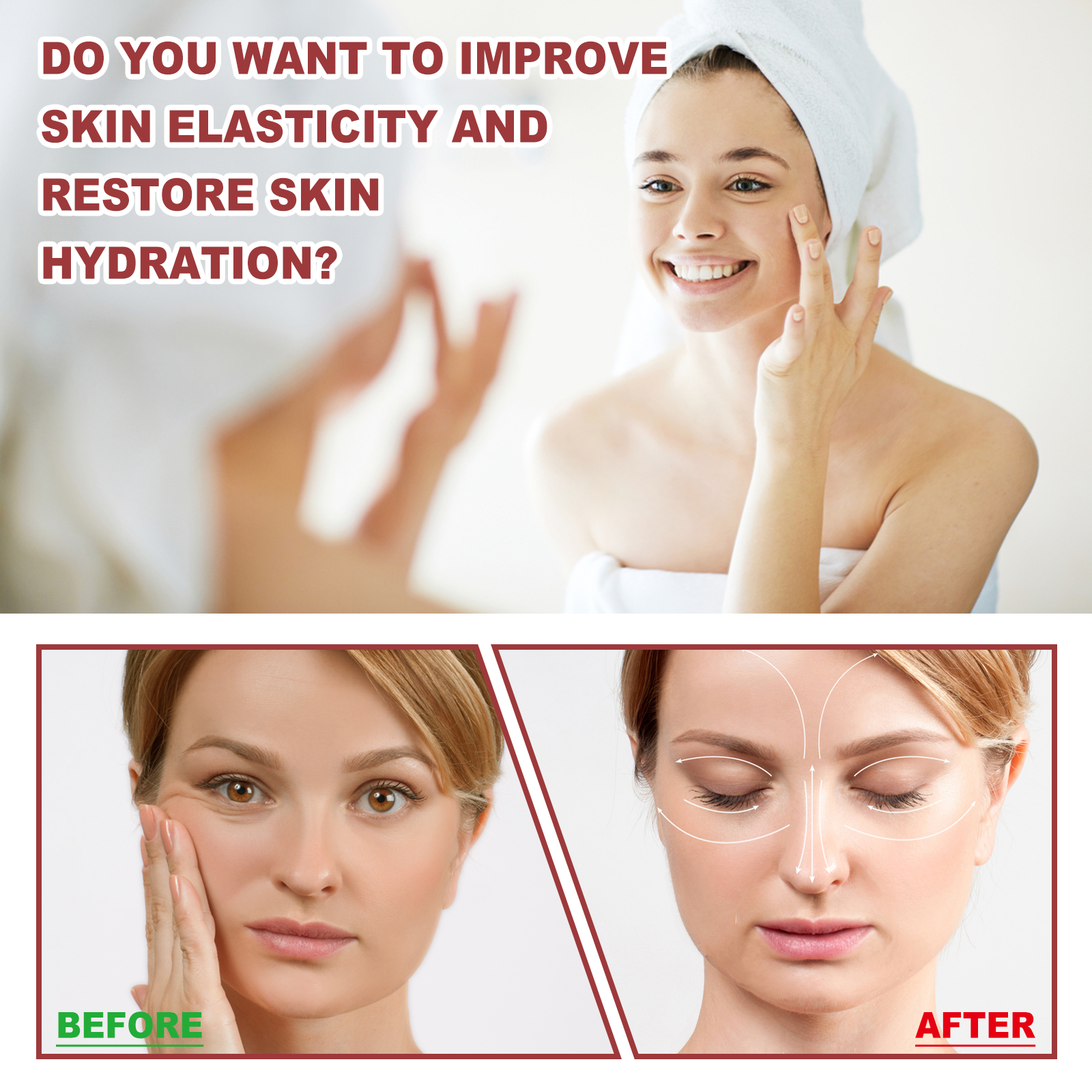 OUHOE Collagen Membrane, Lighten Wrinkles, Bags, Dark Circles, Firm Skin, Plump And Moisturize Eye Rejuvenation Mask