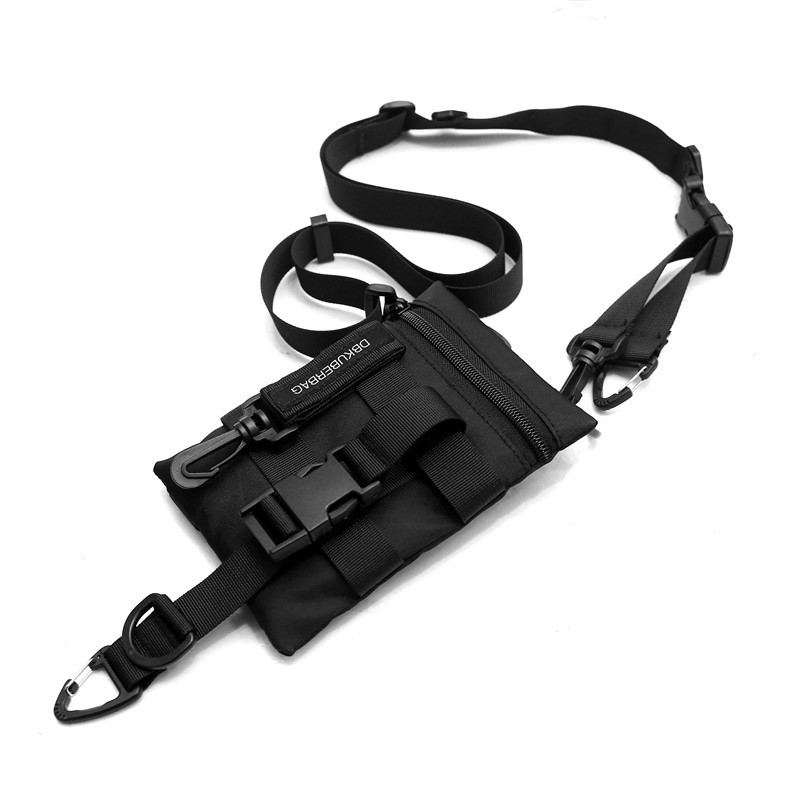 Crossbody Small Bag Nylon Tactical Belt Bag Black - Shop at LoveMi