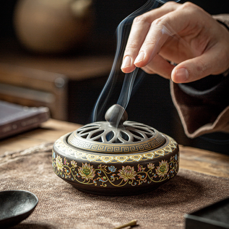 Title 5, Zen Censer Stove Ceramic Household Antique Ince...