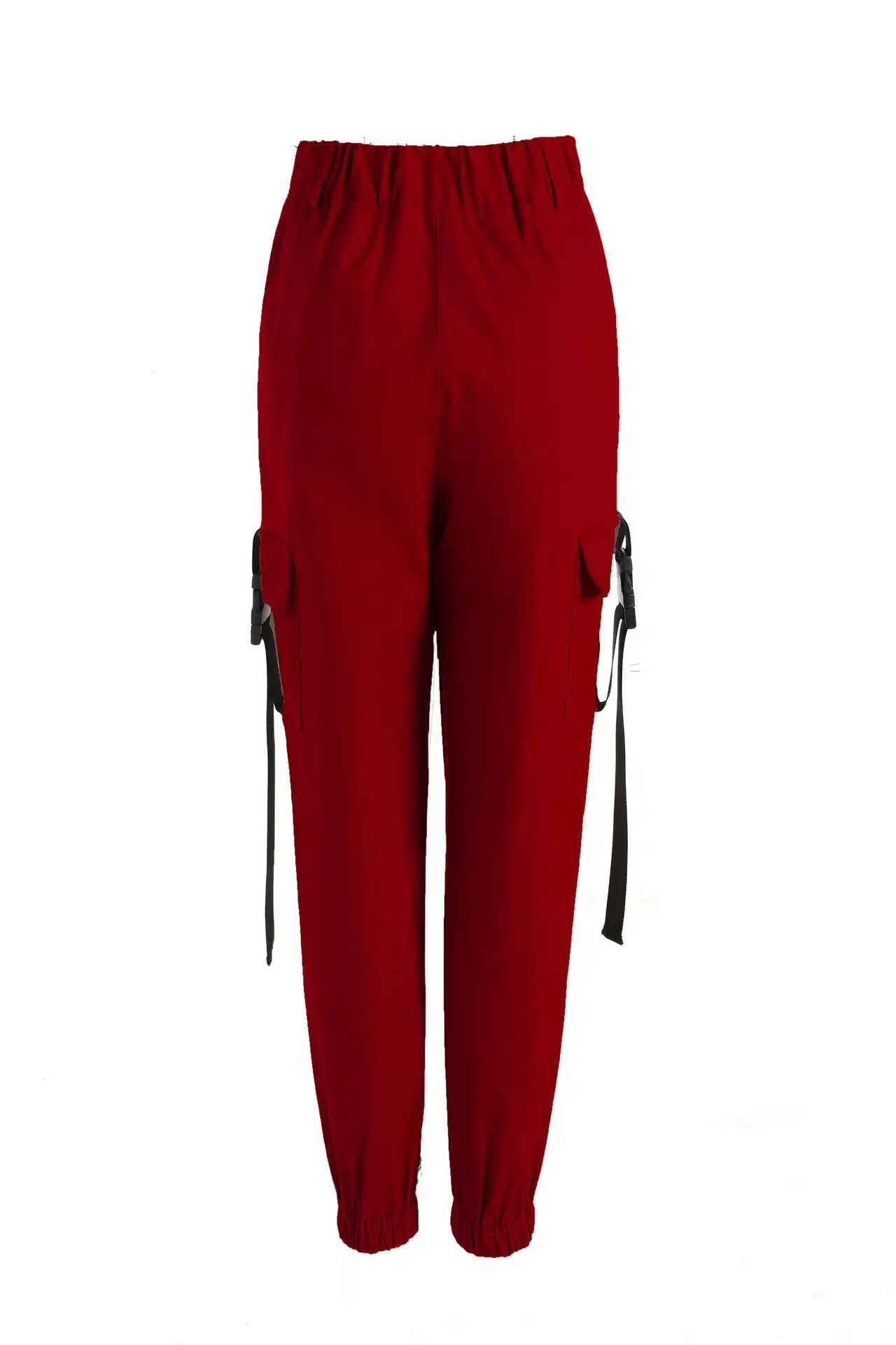 Women's New Style Streamer Bag Buckle Casual Pants