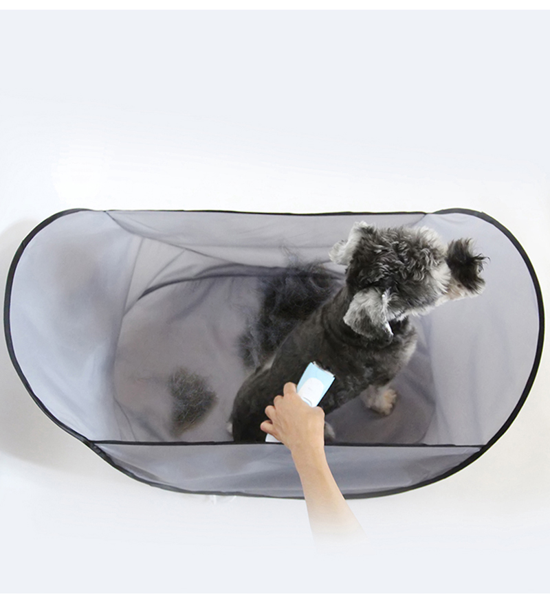 Pet Haircut Bib Foldable Pet Grooming Catcher For Dog Cat Hair Collecting Apron For Home Grooming — image 1