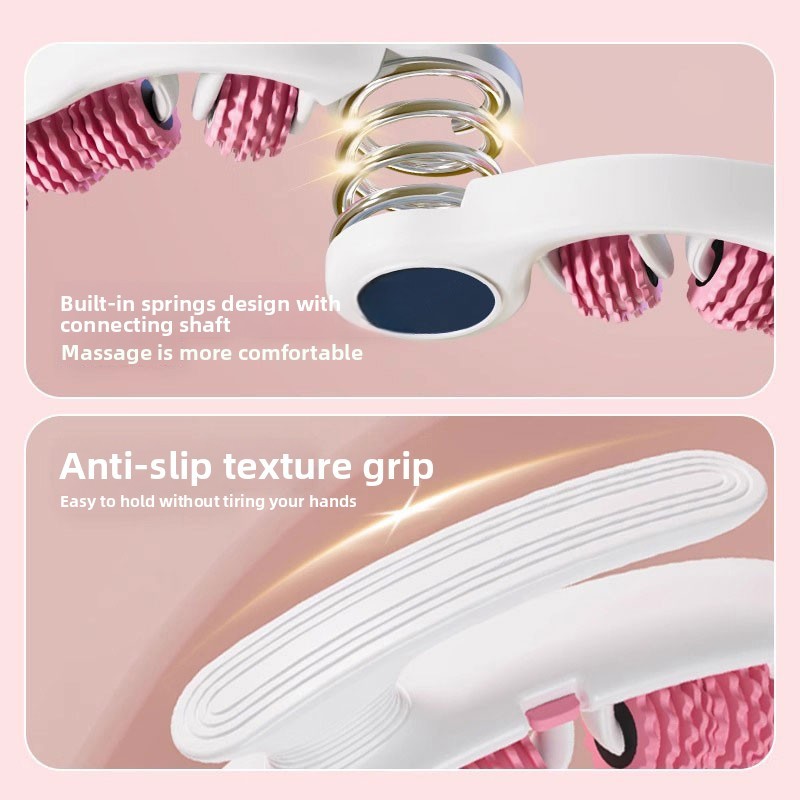 2-in-1 Wheel Massage Roller Detachable Anti-Cellulite Massage Roller