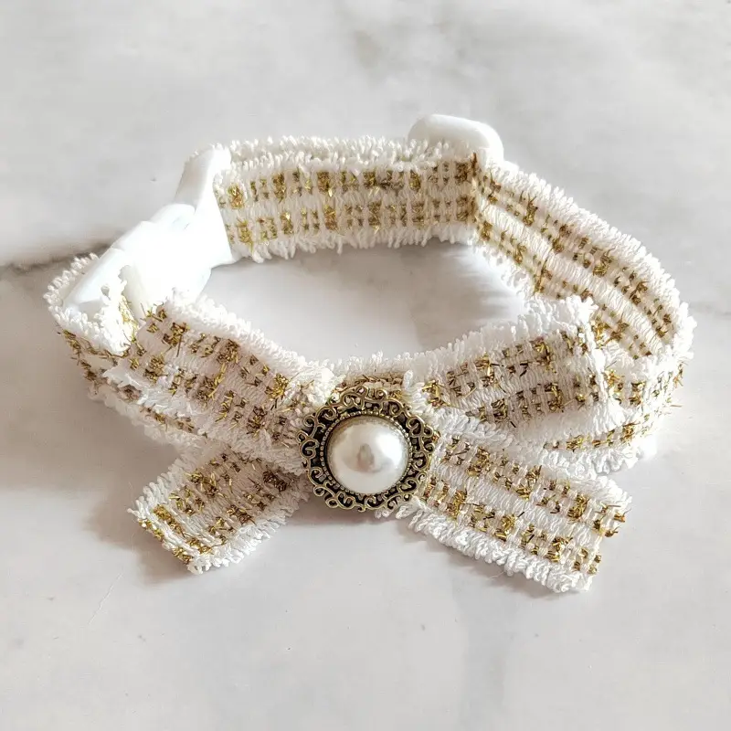 Cat Bow Tie Pet Collar Silent