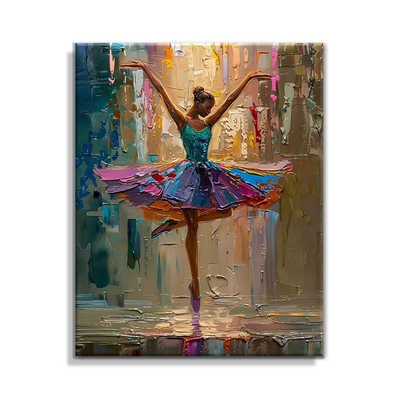 Hand-Painted Oil Paintings On Canvas Abstract Dance Girl Painting Wall Picture For Living Room Home Decor Art No Framed 5