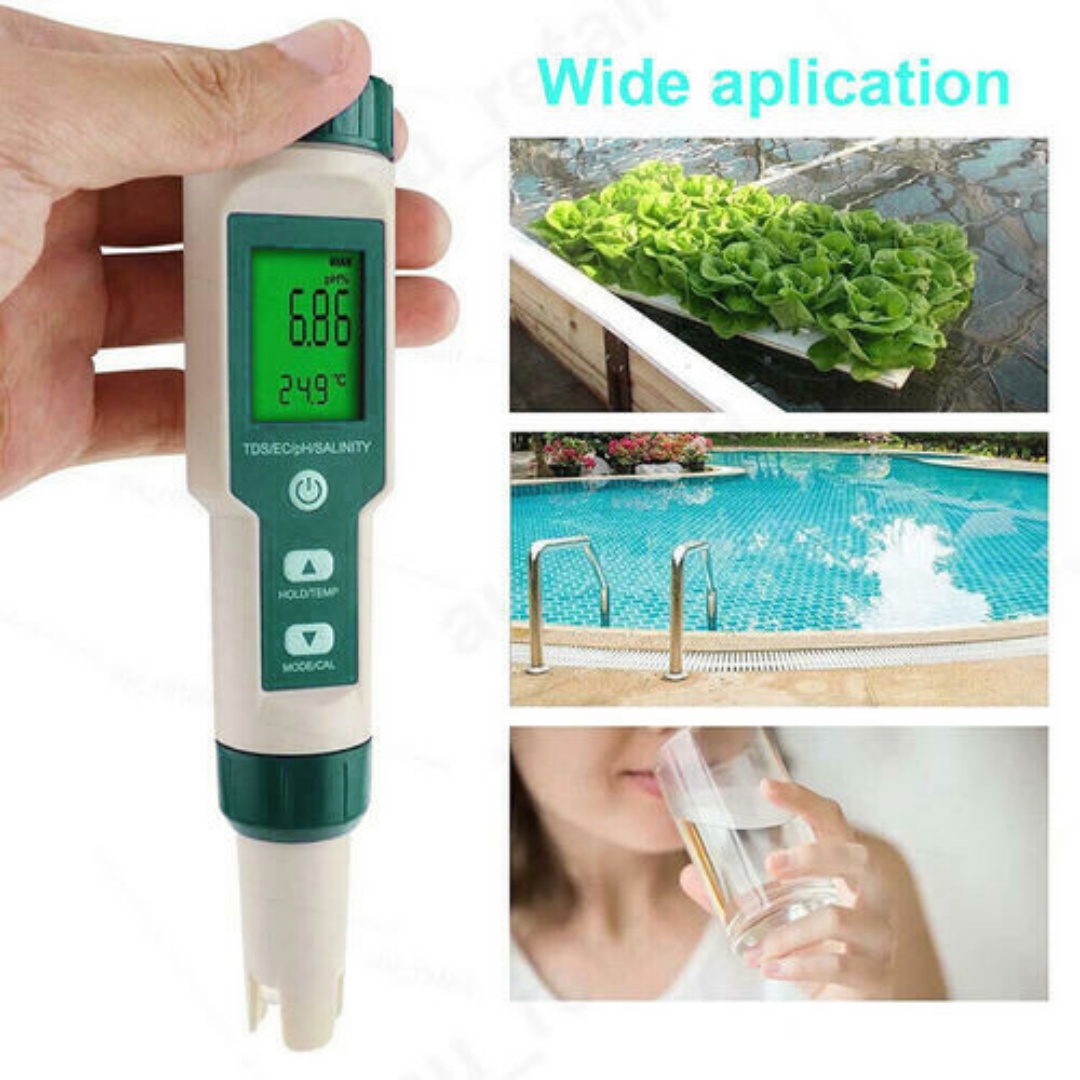 7 en 1 PH mètre TDS EC température salée moniteur de qualité de l'eau testeur stylo