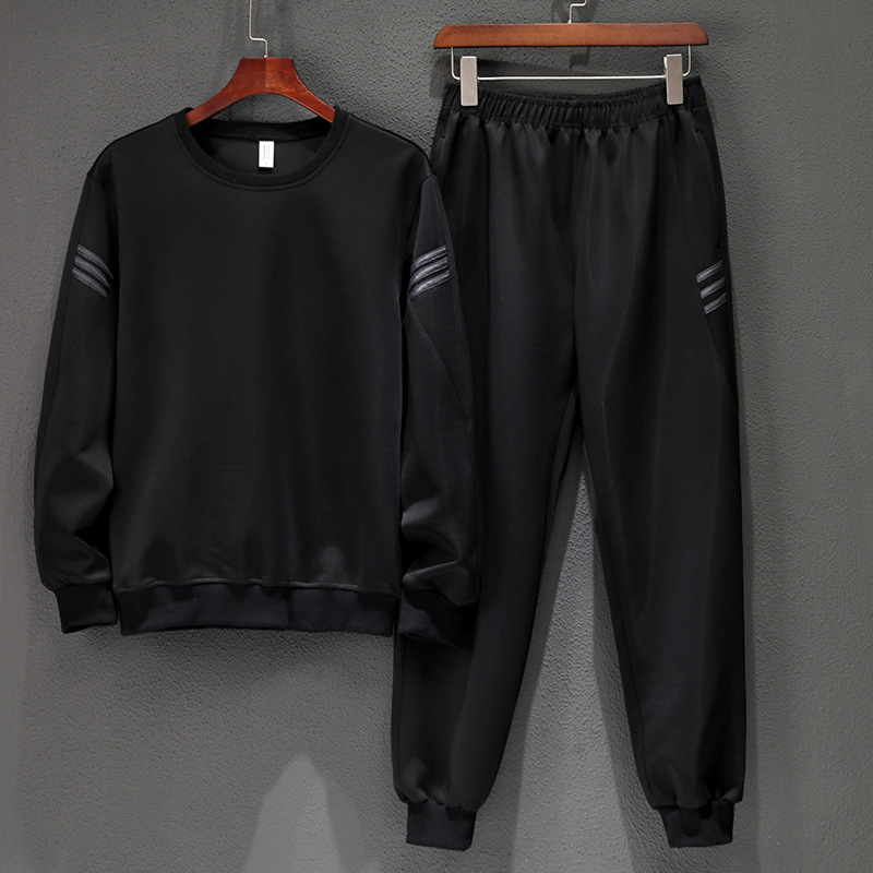 Casual Sports Suit Spring And Autumn Plus Size Long-sleeved Sweater Two-piece Suit