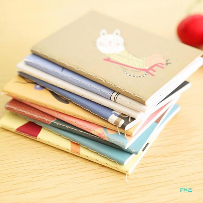 Title 5, Portable Cute Cartoon Kraft Paper Notepad Memo ...