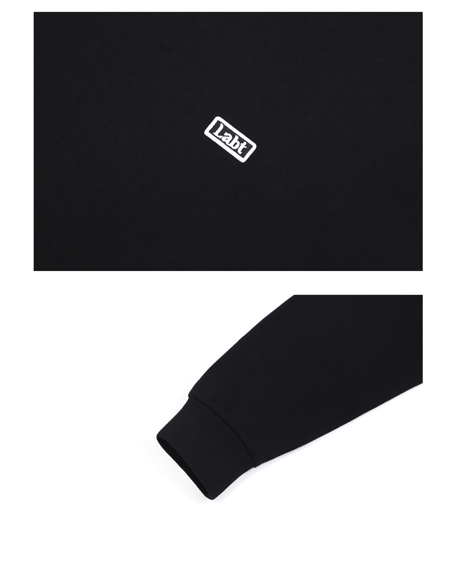 Solid Color Loose Couple Black And White Round Neck Bottoming Shirt