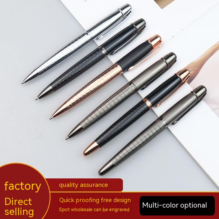 Business Metal Roller Pen Gun Gray Roller Pen Office Water-based Paint Pen - Image 1