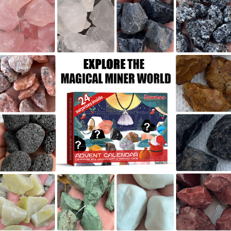 Kids Gemstone Advent Calendar – 24 Mineral Surprises