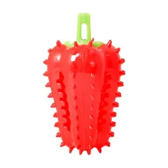 Interactive Dog Teething Chili Chewers Toy Interactive Toys Dog Toys - Red - View 1
