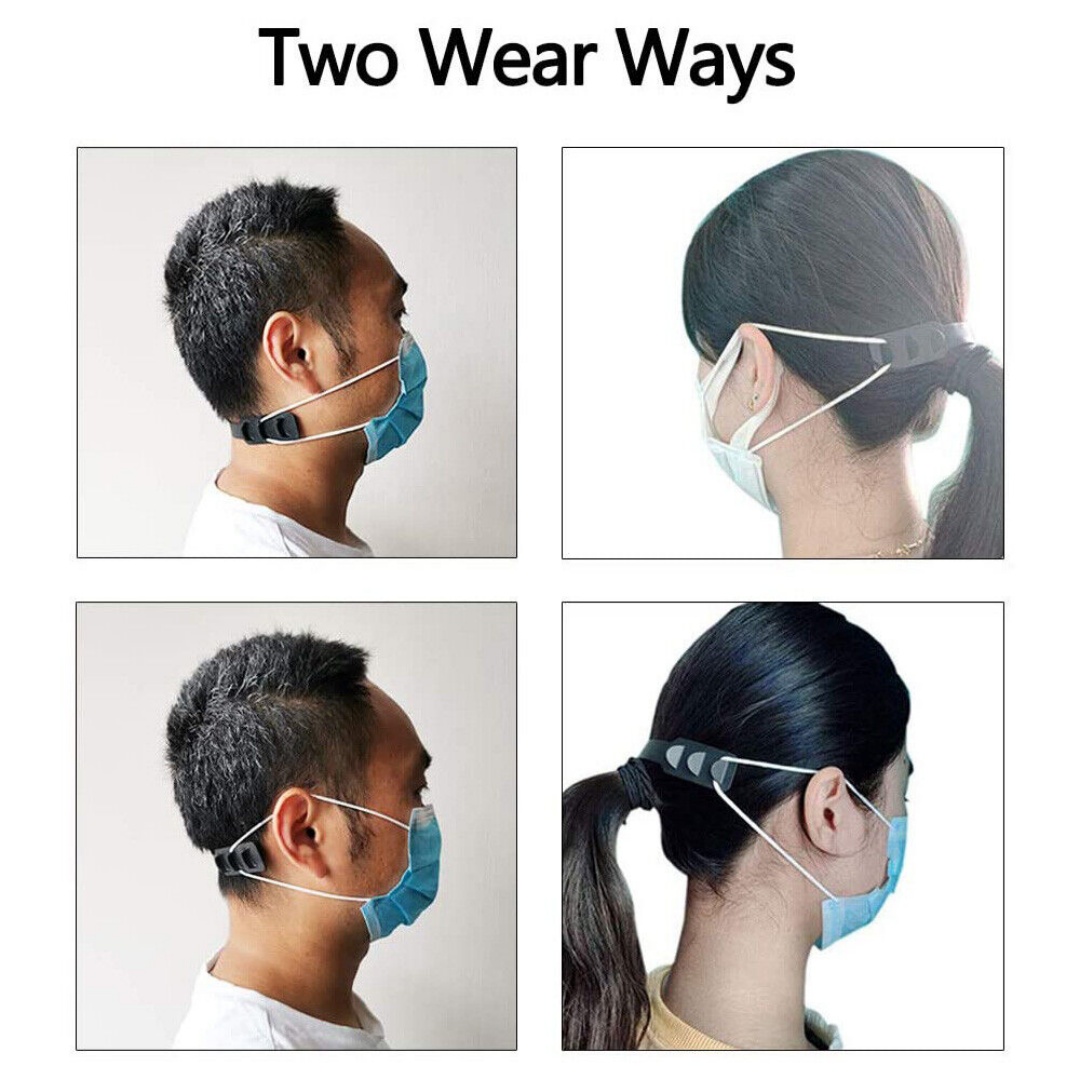 12Pcs Face Mask Strap Ear Protector Hook Extension Fixing Clip Ear Saver Buckle