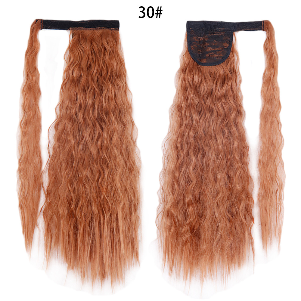 Ponytail Wig Water Wave Velcro Banding Chemical Fiber High Temperature Silk — foto 8