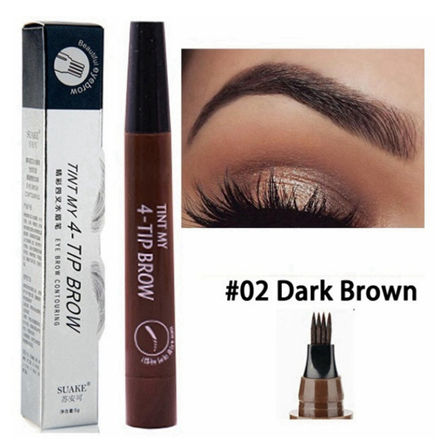 Four prong Bifurcated Liquid Eyebrow Pencil Waterproof And Portable Easy to color Eyebrow Pencil Stylea - Shop at LoveMi
