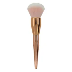 Large Single Powder Brush Rose Gold Cosmetic Brush - Rose Gold - View 1