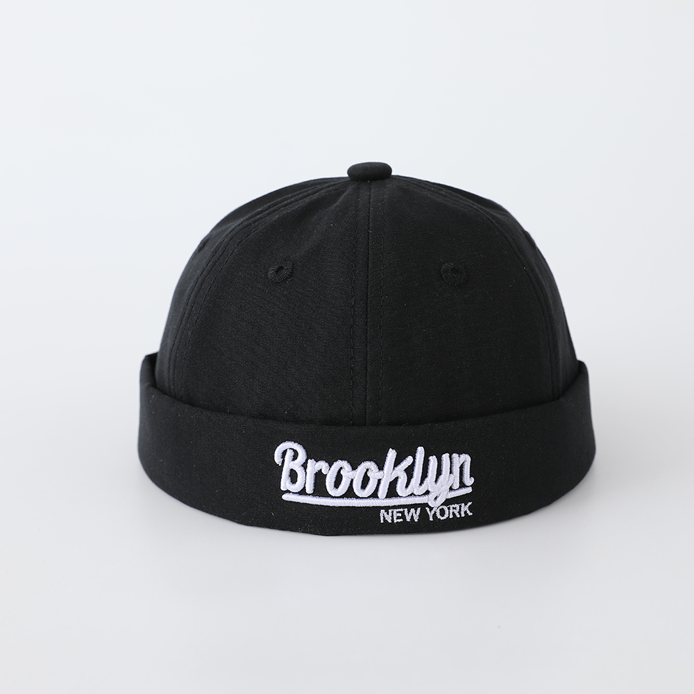 Children's Single-color Three-dimensional English Embroidered Adjustable Simple Hip-hop Style Landlord Hat Suitable For Outdoor Street Travel