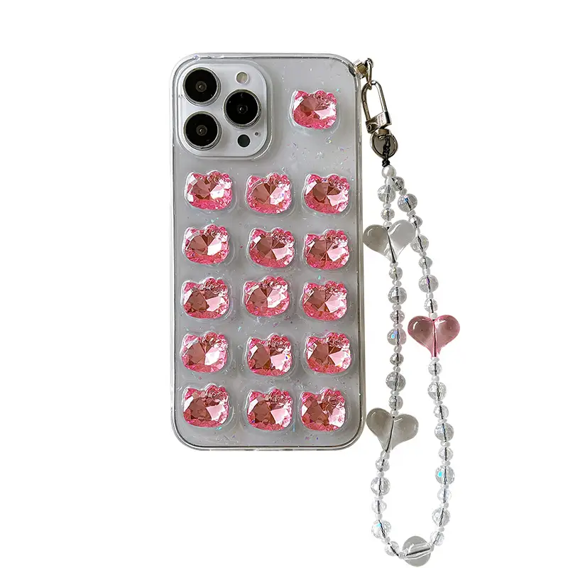 Epoxy Crystal Cat Shaped Phone Case