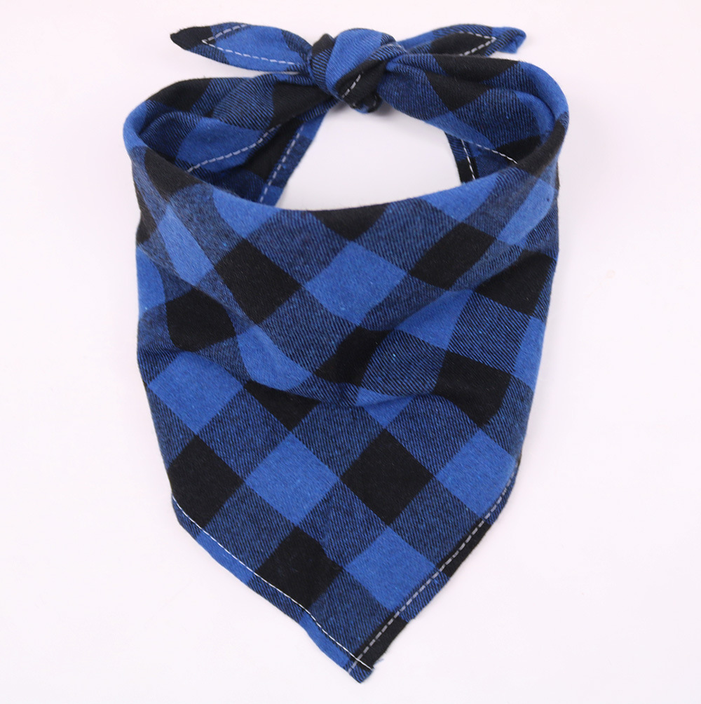 Blue and black plaid