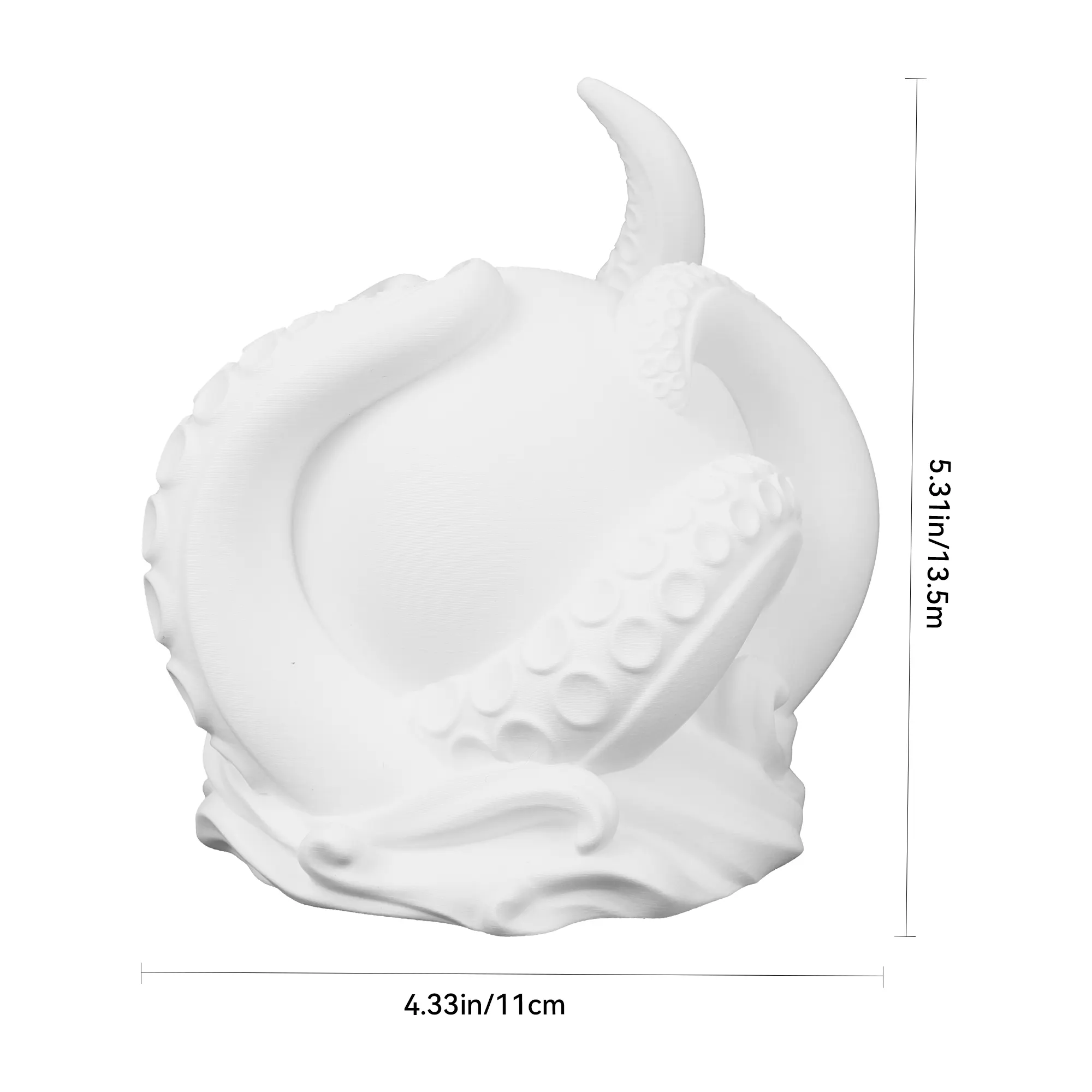 3D Printed Octopus Ambient Table Lamp, Ocean