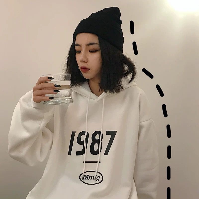 Title 12, Hooded Sweater Women Long-Sleeved Harajuku Styl...