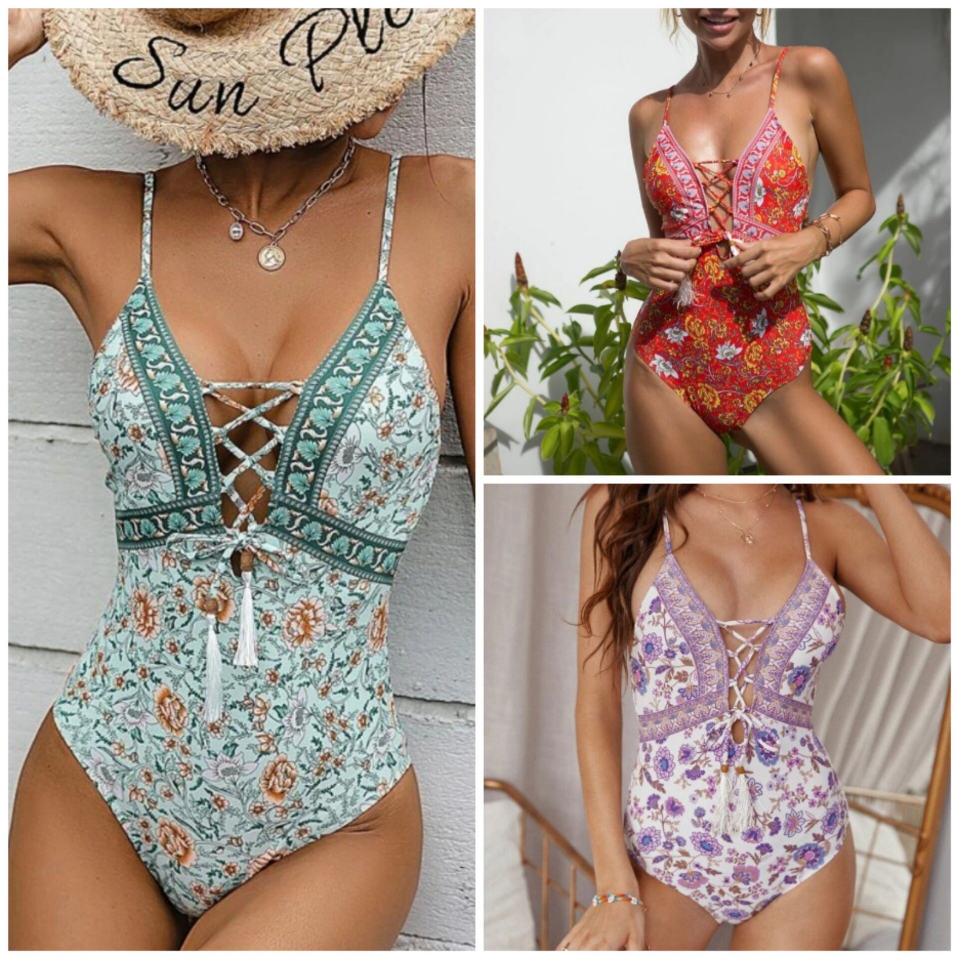 Title 2, Sexy Fashion Printed One-piece Bikini Swimsuit