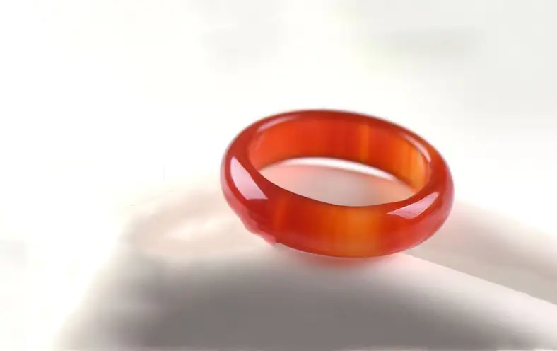 Men And Women's Transparent Stone Natural Agate Ring