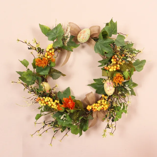 Resurrection Egg Decorative Wreath Home Simulation Flower Wreath - Shop at LoveMi